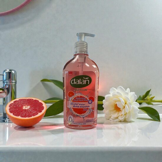 DALAN Multi Care Moisturizing Liquid Hand Wash – šķidrās roku ziepes ar micelāro ūdeni un rozā greipfrūtu 